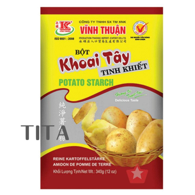 Bột Khoai Tây tinh khiết VĨNH THUẬN gói 340gr
