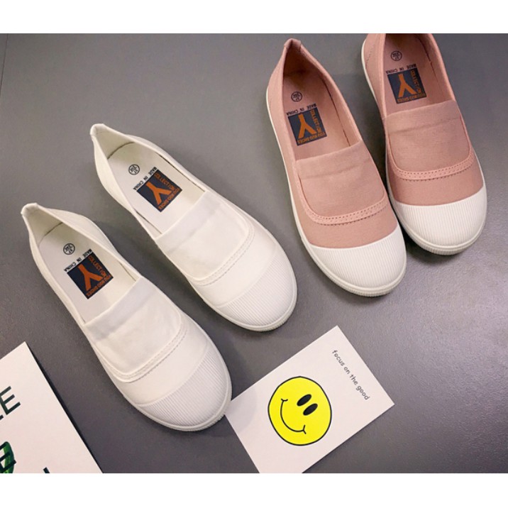 Giày Slip on nữ  vải, Giày đế bệt nữ | BigBuy360 - bigbuy360.vn