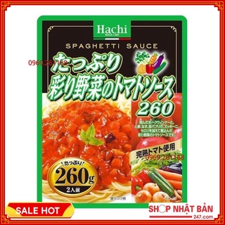 Sốt mì ý vị cà chua và rau củ hachi 260g