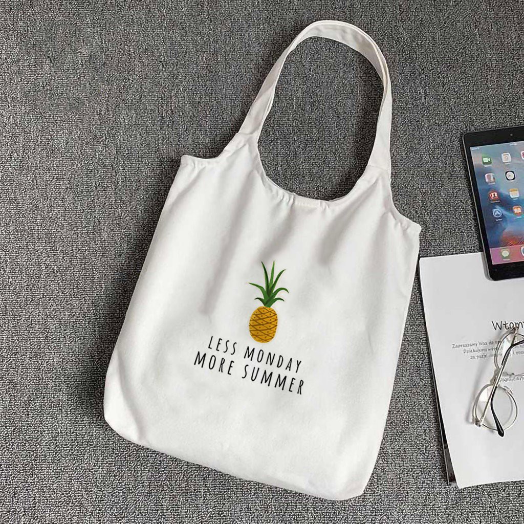 Túi Ulzzang Nữ [ZCrush] Túi Vải Đeo Vai Phong Cách Nhật Bản Cao Cấp - Canvas Tote In Hình Đáng Yêu