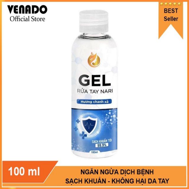 [Sạch Khuẩn 99,9%] Gel rửa tay khô tinh dầu Trà Xanh 100ml