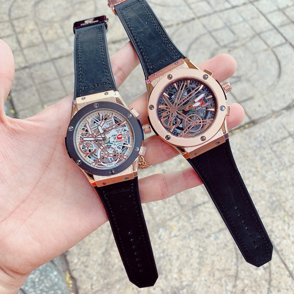 Đồng hồ nam Chaxigo hot trend chất da mềm mại, phong cách hiện đại, nhiều màu sắc dễ dàng phối đồ | BigBuy360 - bigbuy360.vn