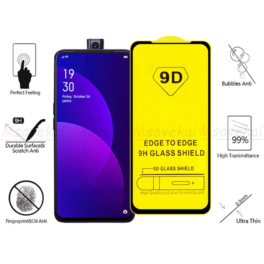 Kính cường lực Oppo 9H Cao cấp F3 F3+ F5 F7 F9 F11 F11 Pro K3 Cảm Ứng mượt mà