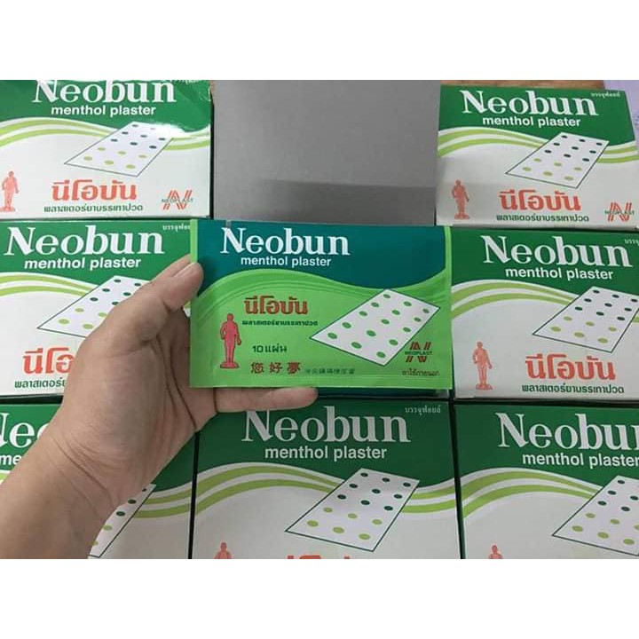 Miếng cao dán giảm đau Neobun Thái Lan