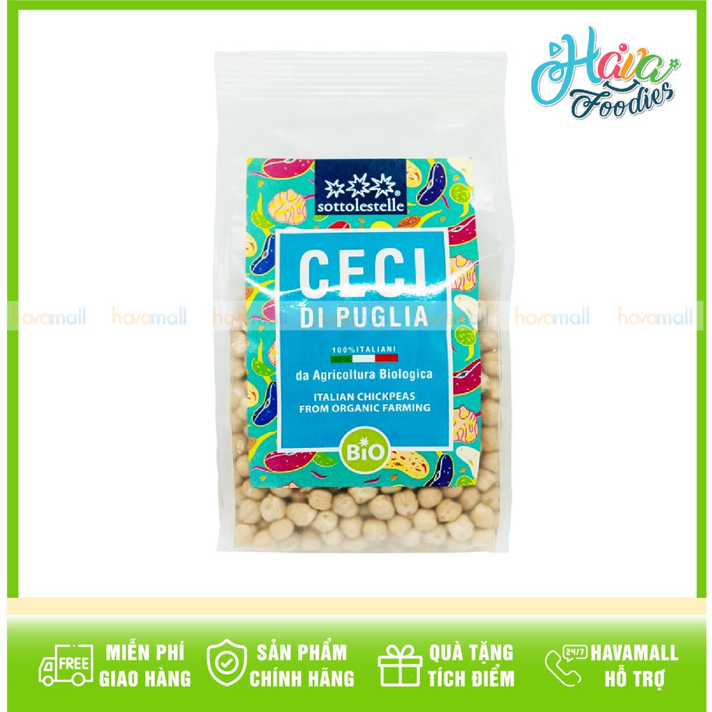 [HÀNG CHÍNH HÃNG] Đậu Gà Hữu Cơ Sottolestelle 400gr - Organic Chickpeas