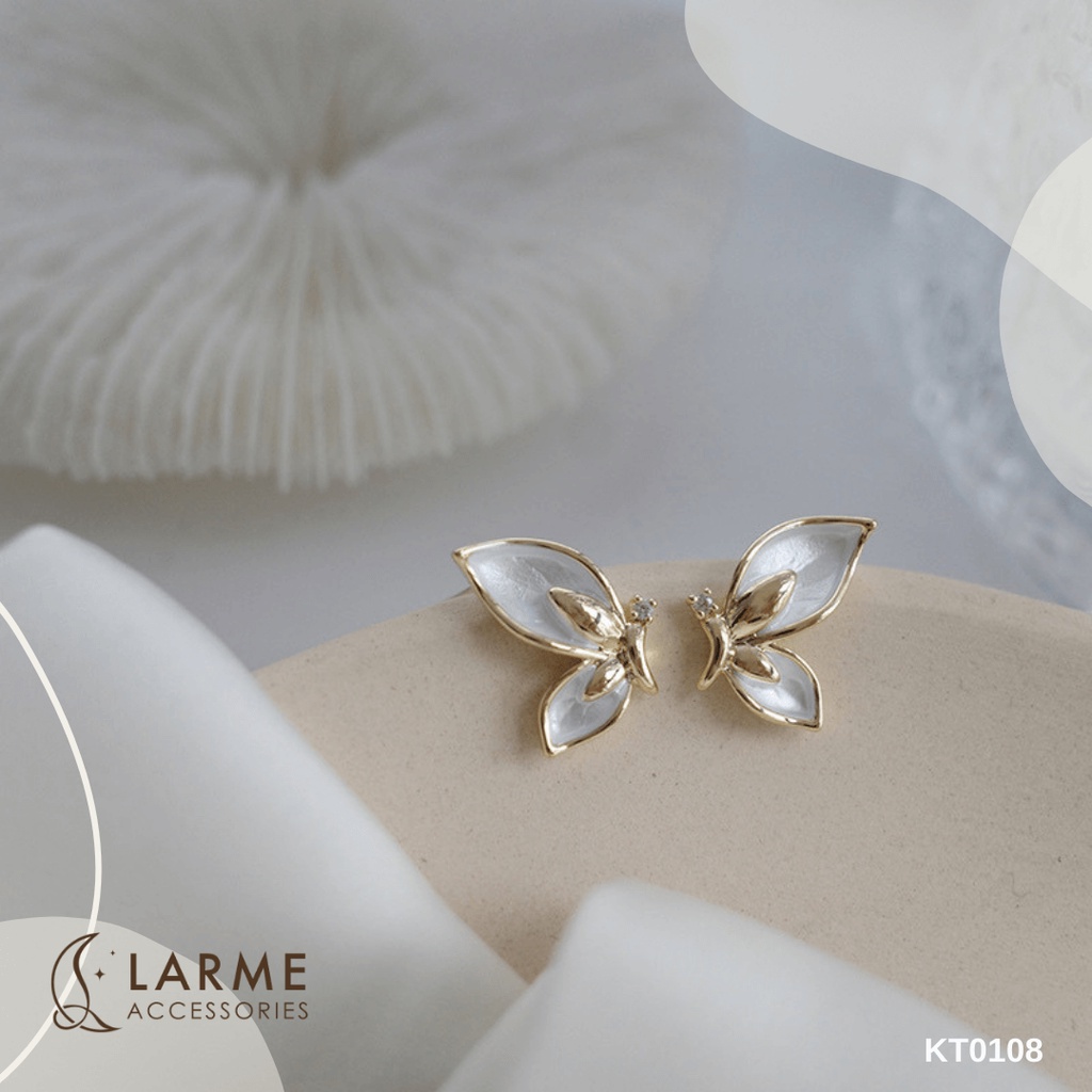 Khuyên tai, bông tai cánh bướm Larme Accessories - KT0112