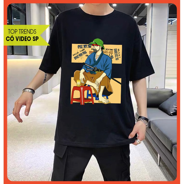 ÁO THUN UNISEX YASUO MŨ CỐI (ĐEN)