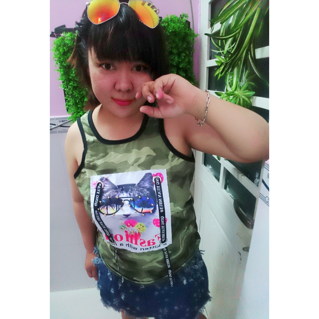 áo tanktop rằn ri bigsize NAM NỮ 70-100kg