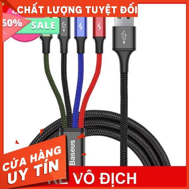 Cáp sạc 4 trong 1 Baseus - CA1T4 (Lightning - Type C - Micro USB)