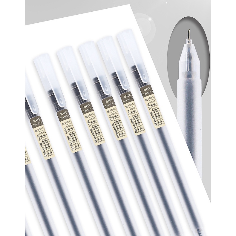 Set 20 Bút Mực Nước Đen Nhanh Khô Không Đổi Màu
