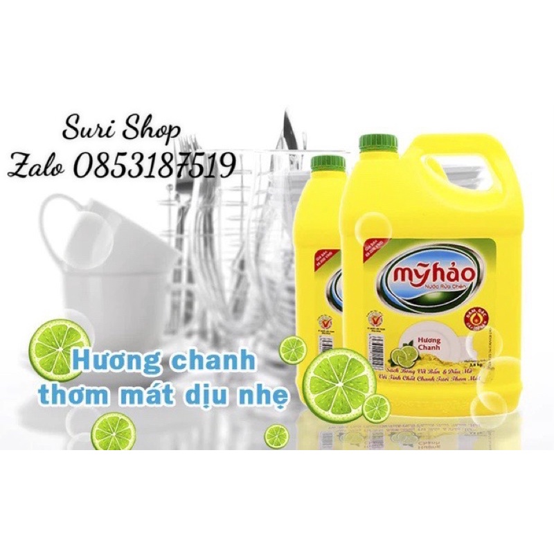 Nước rửa chén Mỹ Hảo 3,7 lít