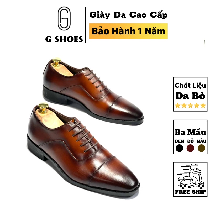 Giày da nam cao cấp da bò thật bh 1 năm - Mã T47