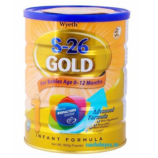 Sữa S-26 Gold 1, 0-12 Tháng Tuổi, 400g, Wyeth