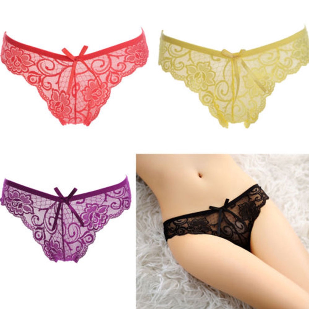 Quần Lót Ren Nữ Lưng Thấp Xuyên Thấu Thoải Mái