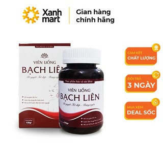 Viên uống Bạch Liên giảm khí hư huyết trắng, viên uống hỗ trợ giảm đau, điều kinh