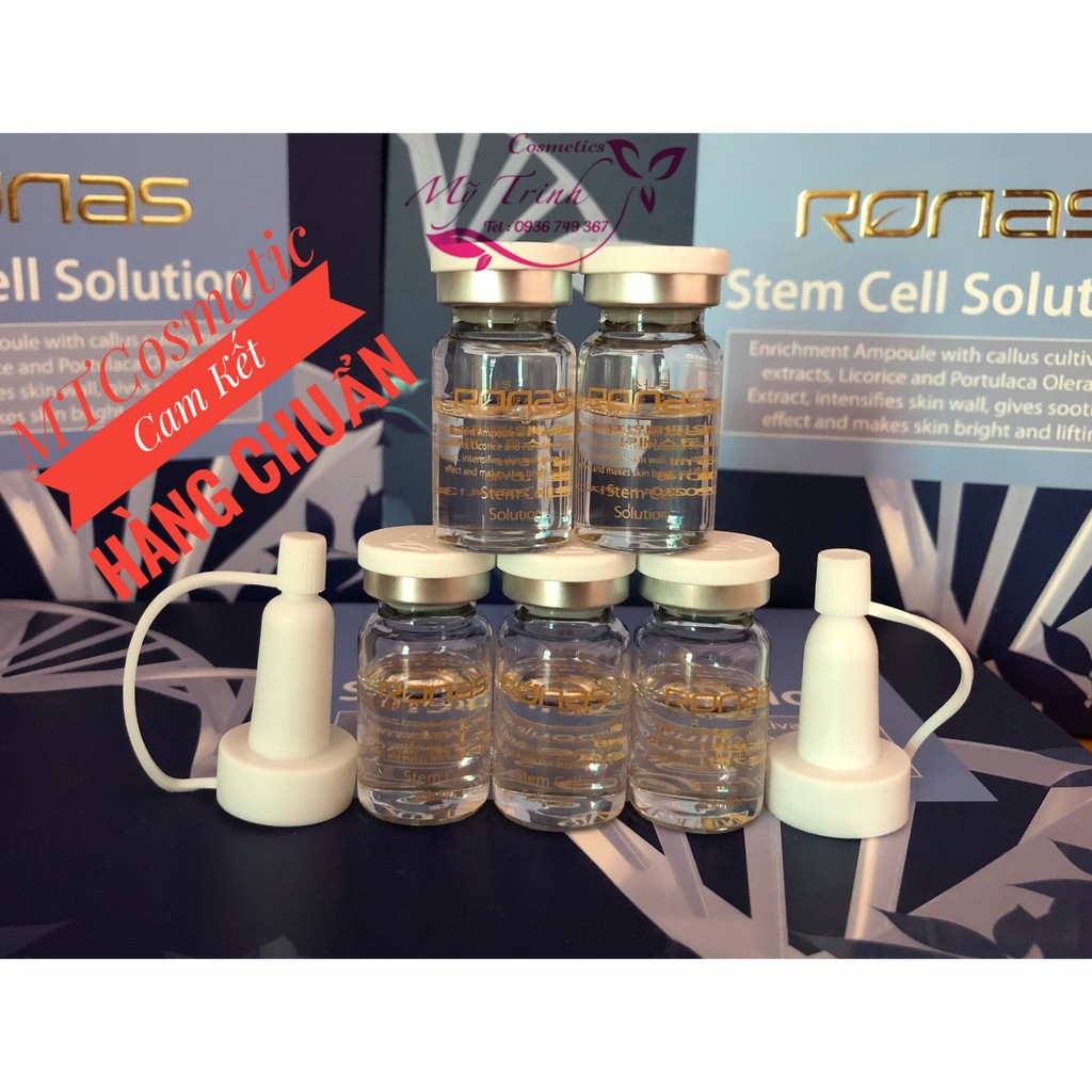Tế Bào Gốc Ronas Stem Cell Solution  - Sau Lăn kim - Phi kim - Peel Da - Mờ Sẹo - Thâm - Làm Trắng Da- Căng mịn