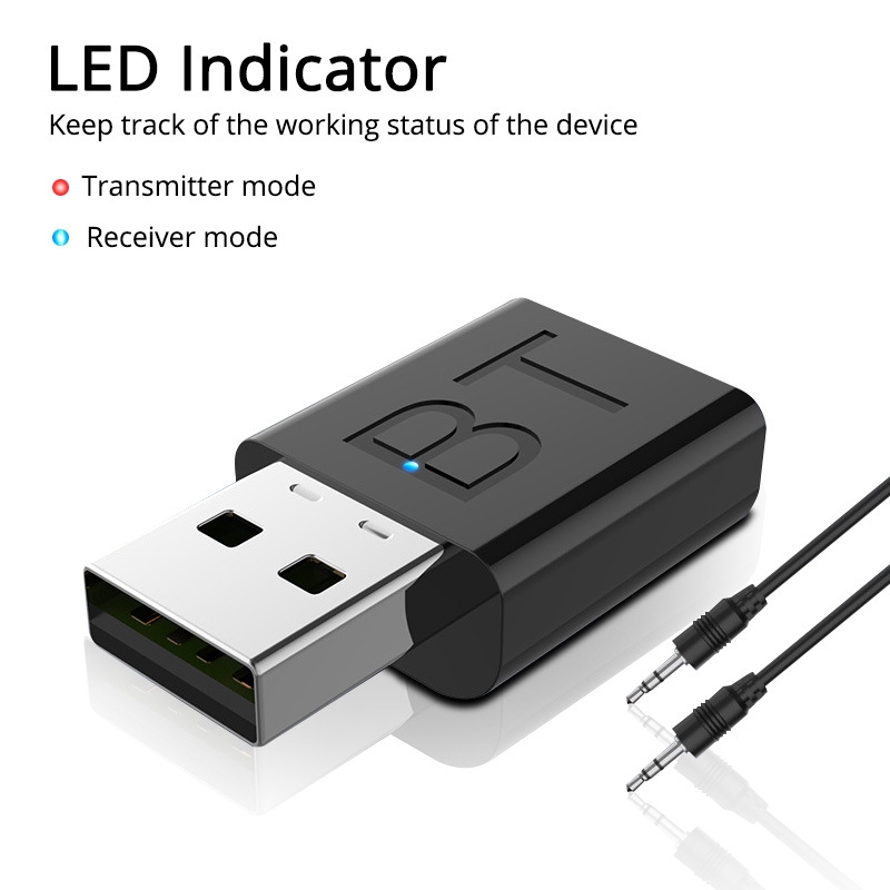 Bộ Thu Phát Âm Thanh Bluetooth 5.0 Cho Tv Pc Xe Hơi Jp1