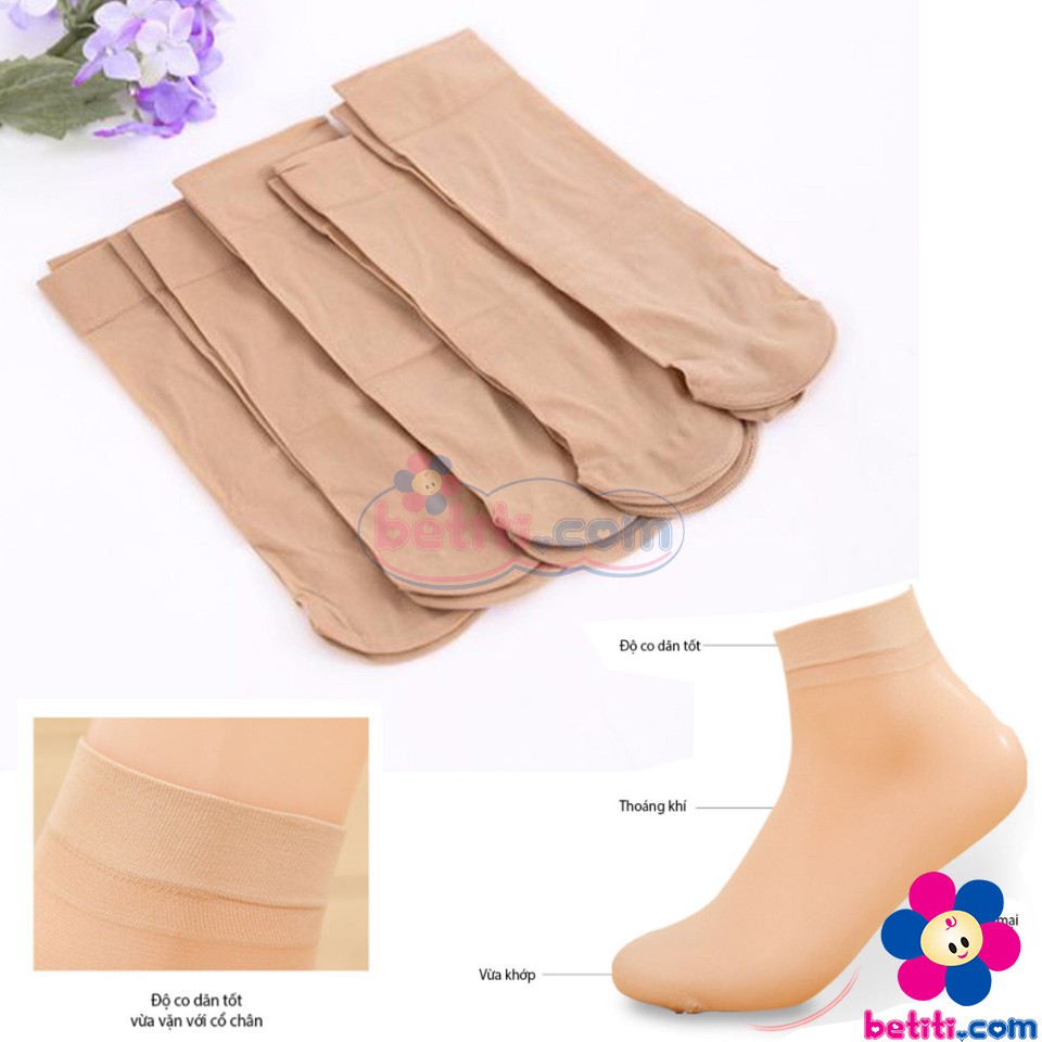 [COMBO] 5 Đôi Tất Da Chân Mềm Mại, Dày Dặn - SP000213x5