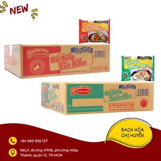 Thùng 30 gói hủ tiếu BÒ KHO / SƯỜN HEO Nhịp Sống gói 70g