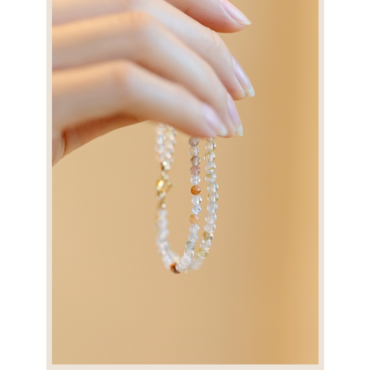 [Hàng Mới] Vòng Tay Hạt Pha Lê Nhiều Màu Phong Cách Retro