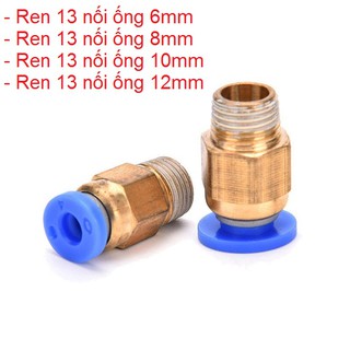 Set 2 đầu ren ngoài 13mm nối ống phun sương 6mm, 8mm, 10mm, 12mm trong hệ thống phun sương