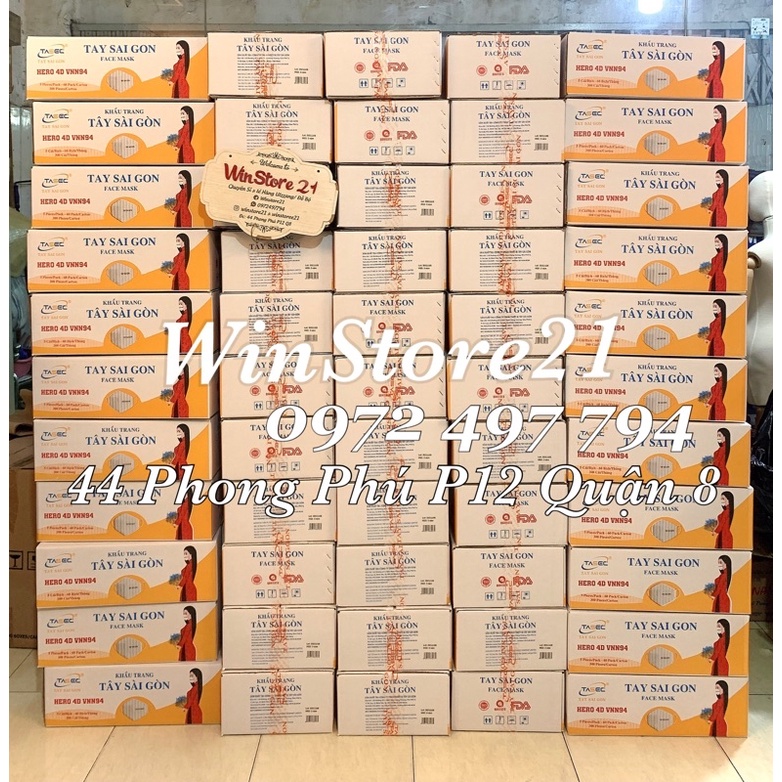 <VNN94_KF94 > Bịch Lẻ _ 5 Khẩu Trang_ Khẩu Trang Y Tế Kháng Khuẩn 4 Lớp HERO 4D VNN94 Cao Cấp Tây Sài Gòn .