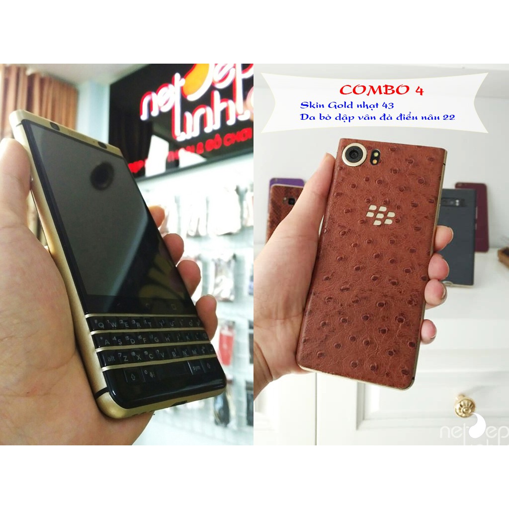 [ Hot_Sale ] Combo dán da + skin BlackBerry Keyone 4 - D22 - S43