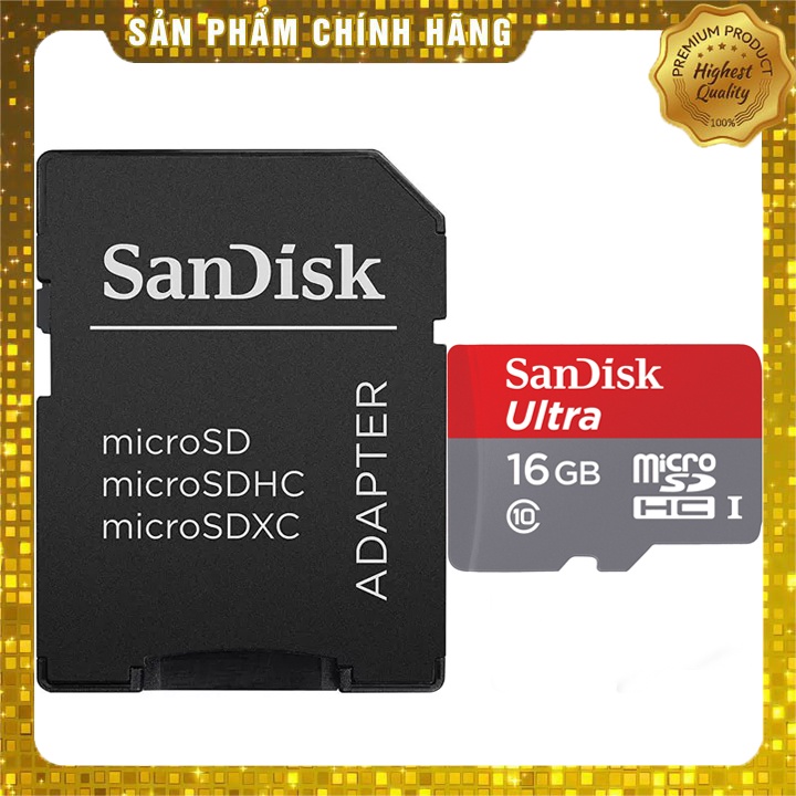 Thẻ Nhớ SanDisk MicroSDHC Ultra 4GB/8GB/16GB/32GB/64GB/128GB | BigBuy360 - bigbuy360.vn