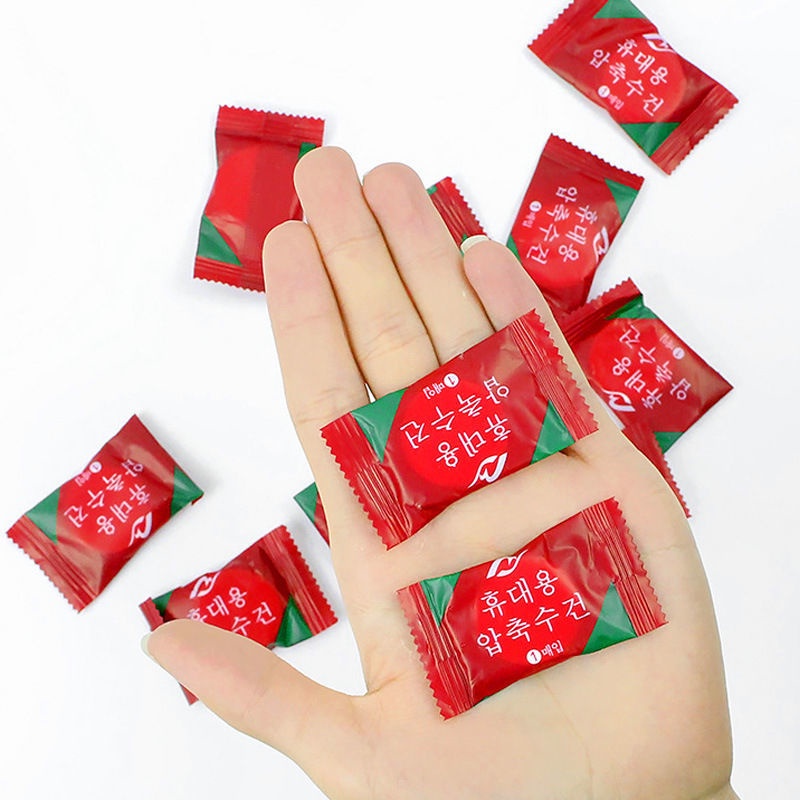 Khăn Nén Dùng Một Lần Chất Liệu Cotton Nguyên Chất Dày Dặn Tiện Dụng Cho Du Lịch