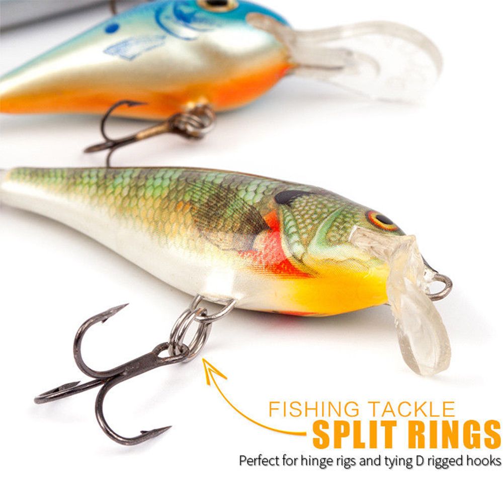 Set 100 Vòng Nối Dây Câu Cá Bằng Thép Không Gỉ Cao Cấp