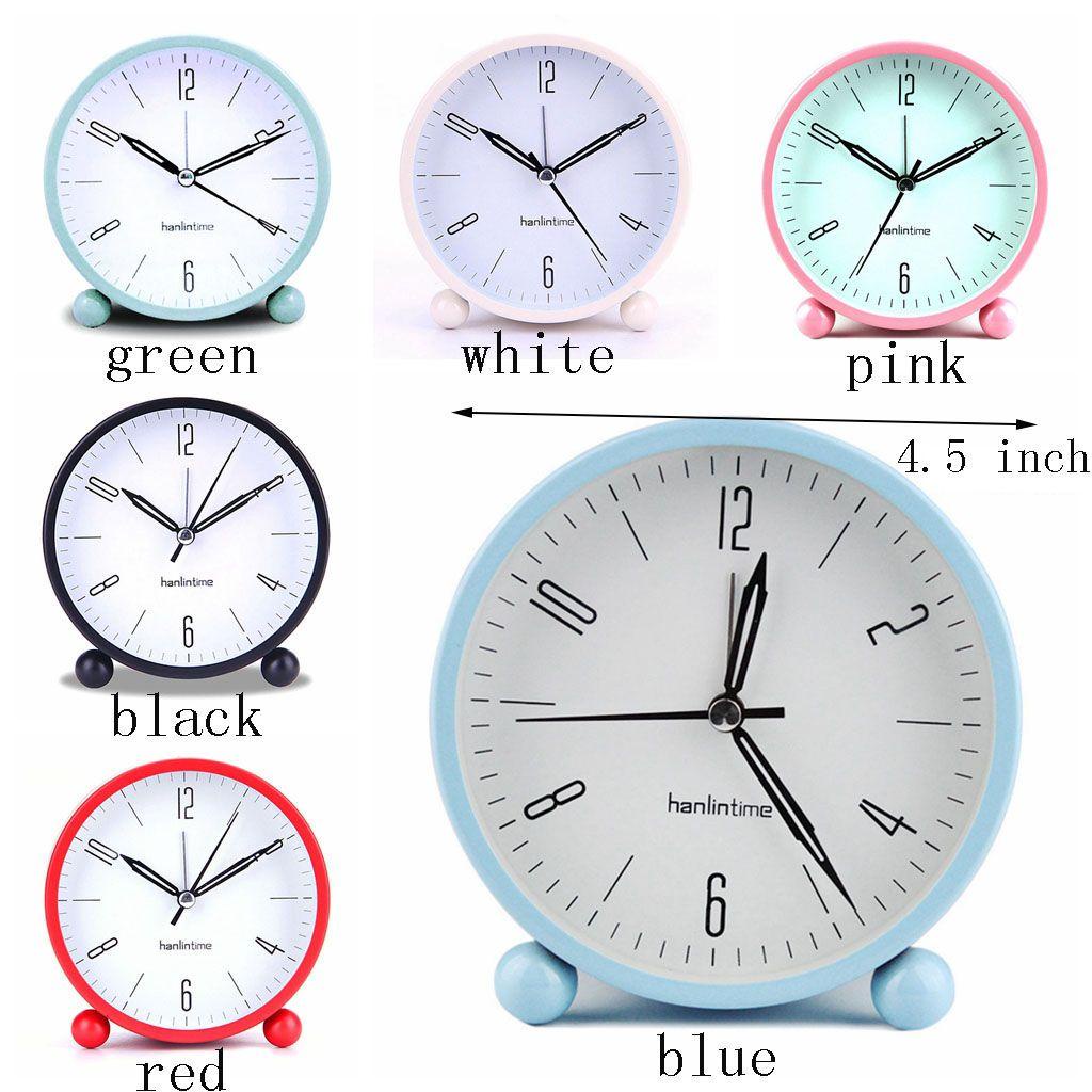 Đồng Hồ Báo Thức Dạ Quang Hình Tròn Dùng Pin Tiện Dụng