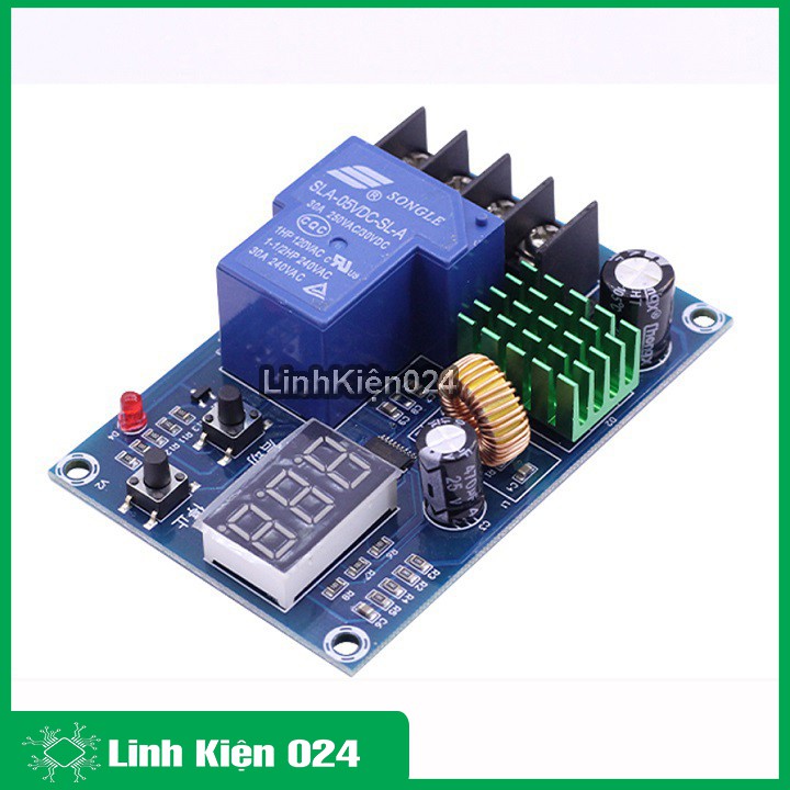 Mạch Đóng Ngắt Pin và Acquy 6-60V 30A Có Bảo Vệ Hiển Thị Điện Áp XH-M604