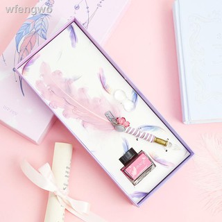 ■✸✺bút lông vũ bằng thủy tinh pha lê thủ công phong cách châu âu