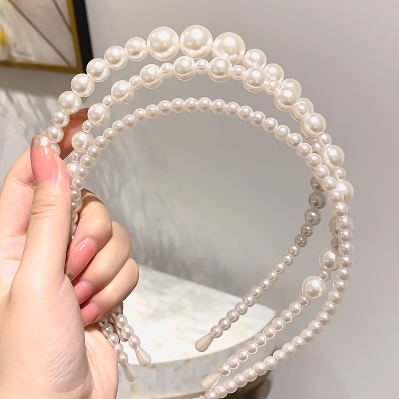 Băng Đô Cài Tóc Đính Ngọc Trai Thời Trang Nữ Tính