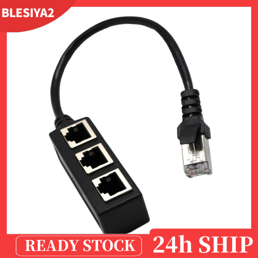 (Hàng Mới Về) Đầu Nối Dây Cáp Mạng Lan Rj45 1 Sang 3 Ethernet Lan 3 Chiều Chuyên Dụng | BigBuy360 - bigbuy360.vn