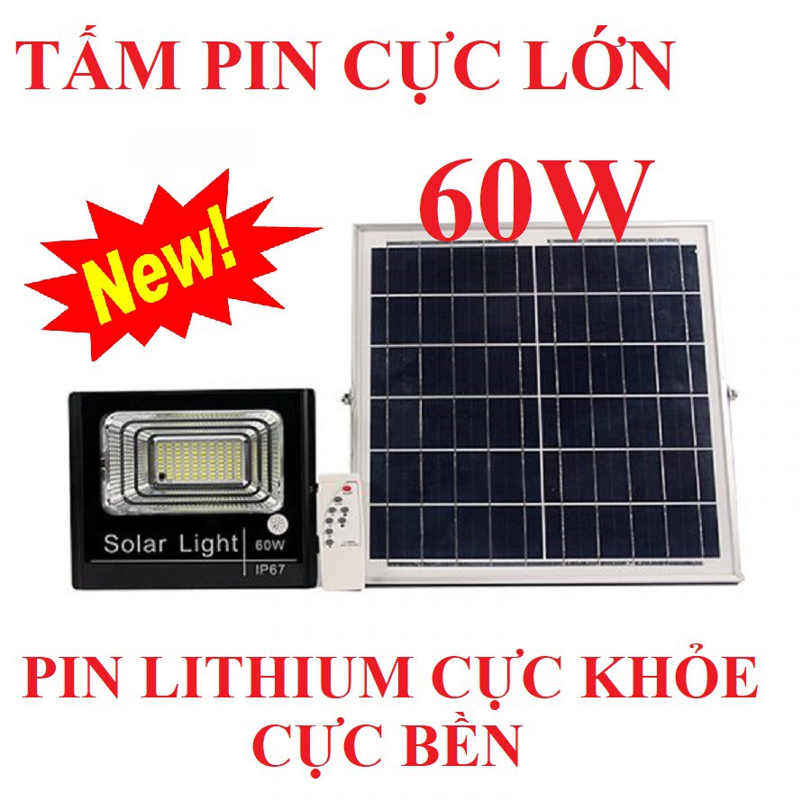 ĐÈN NĂNG LƯỢNG MẶT TRỜI - ĐÈN NĂNG LƯỢNG MẶT TRỜI SOLAR 60W