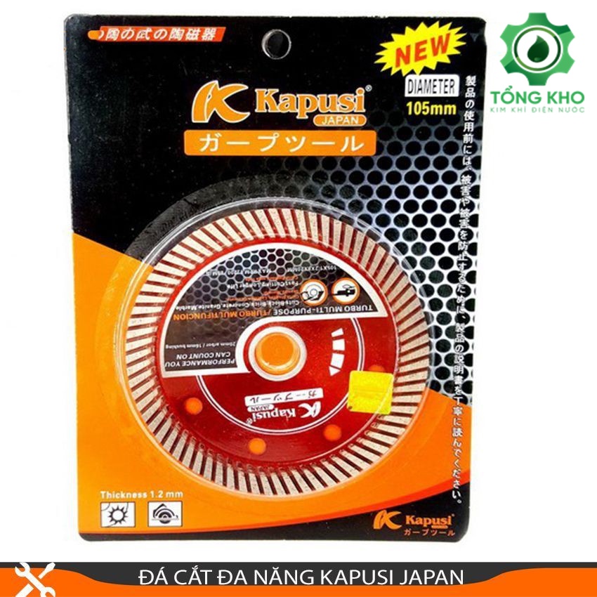 Đá cắt đa năng Kapusi Japan chính hãng Nhật - Đá cắt sắt, thép, inox, siêu sắc, bền cao cấp - Tổng kho kim khí điện nước