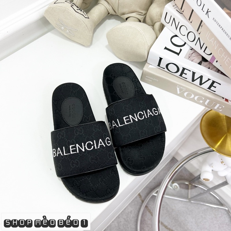 Dép gc balen quai ngang hoạ tiết fullbox