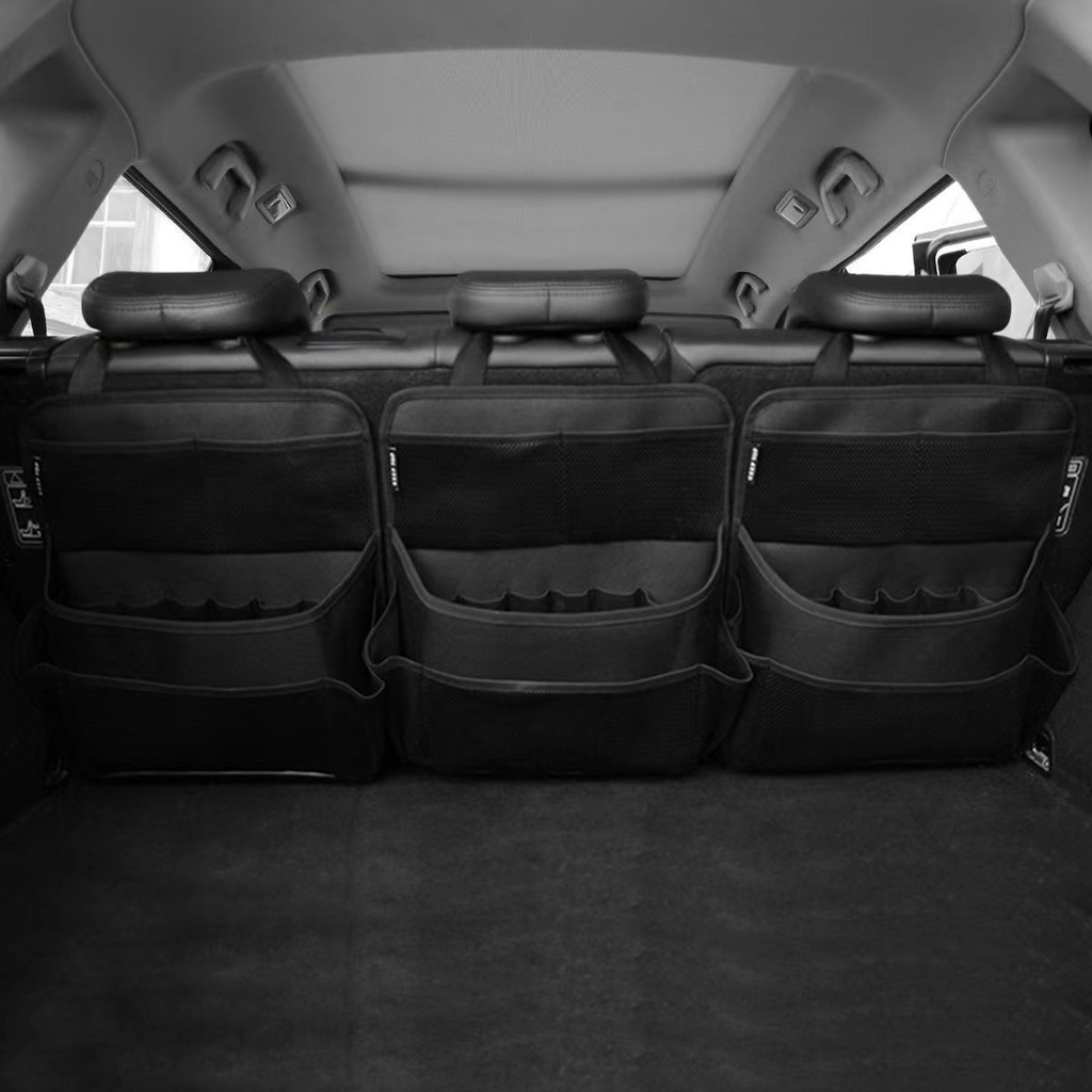 Túi Lưới Đựng Đồ Bằng Da Dày Dặn Treo Sau Ghế Xe Hơi