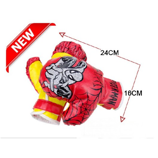 Bao Đấm Bốc + 2 Găng Tay Đấm Boxing Spider Man Người Nhện ( LOẠI LỚN )