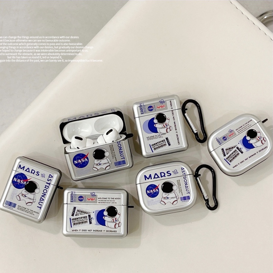 Vỏ Bảo Vệ Hộp Sạc Tai Nghe airpods pro 1 / 2 3rd Generation Hình Phi Hành Gia Độc Đáo Ốp