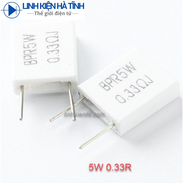 TRỞ SỨ 5W 0.22R 0.25R 0.33R 0.47R LOẠI ĐỨNG 0.22OHM 0.25OHM 0.33OHM 0.47OHM