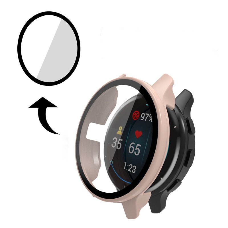 Vỏ PC + Kính Cường Lực Bảo Vệ Màn Hình Đồng Hồ Garmin Venu 2 / 2S 40mm 45mm Venu2 Plus
