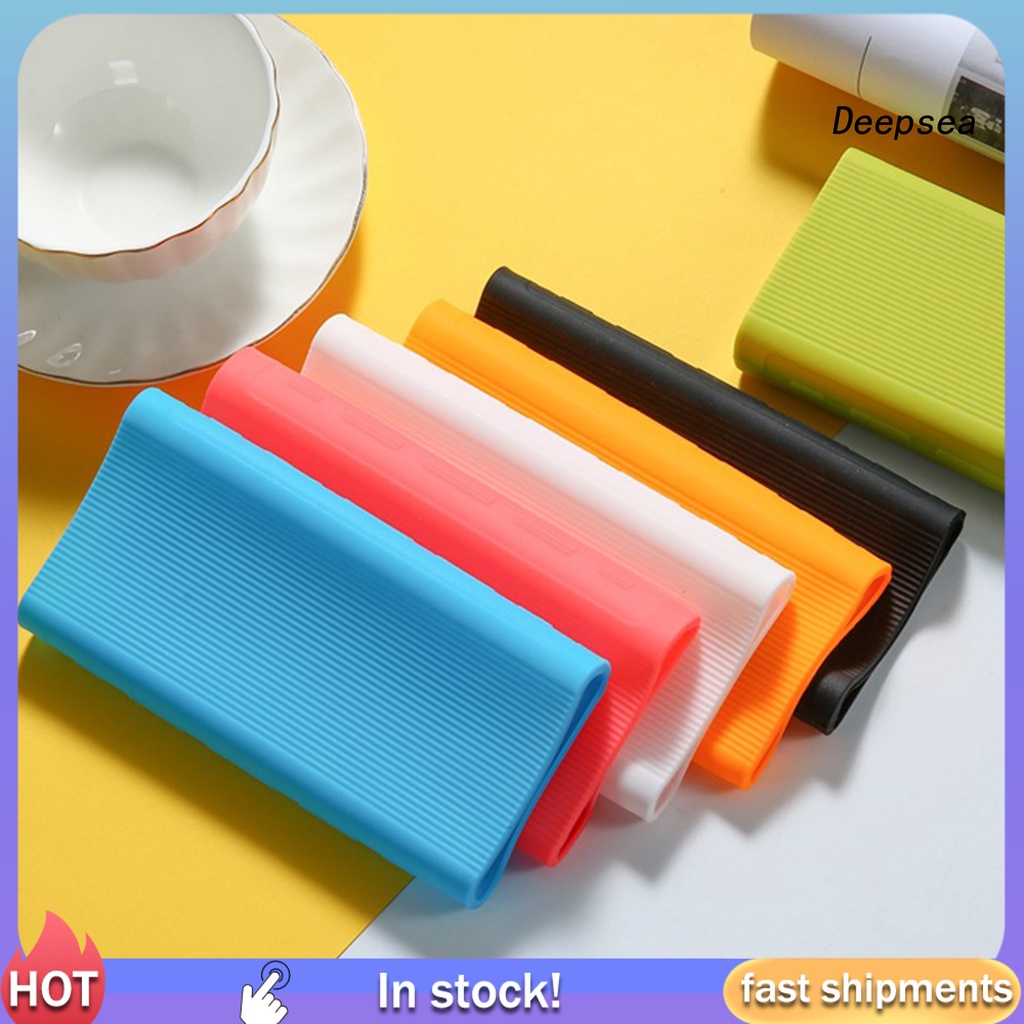 Vỏ Bọc Pin Sạc Dự Phòng Xiaomi Power Generation 3 20000mah Bằng Silicon Chống Trượt