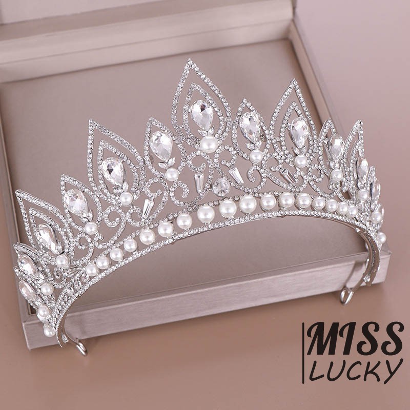 Vương miện đính đá thời trang sang trọng đa ứng dụng cho nữ