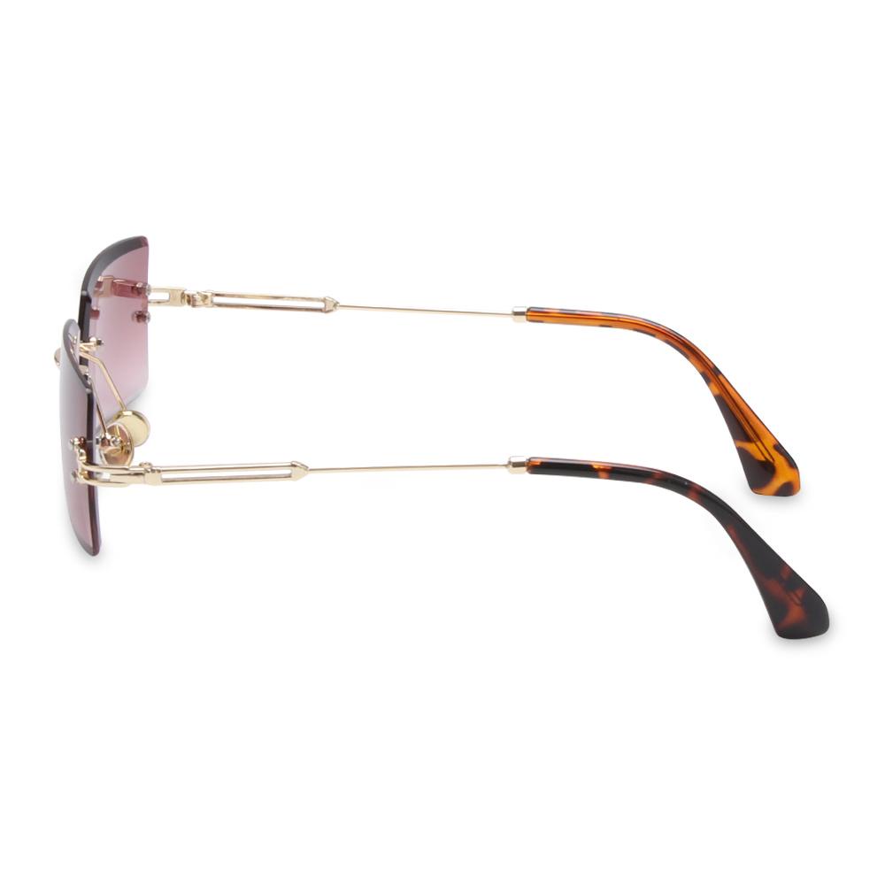 Kính Mát Gọng Kim Loại Siêu Nhẹ Hình Chữ Nhật Thời Trang Cho Nữ