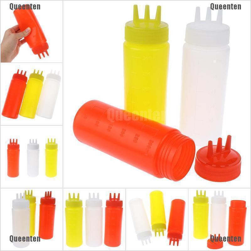 Bình Đựng Dầu / Giấm 3 Lỗ Dạng Bóp Tiện Dụng Cho Nhà Bếp