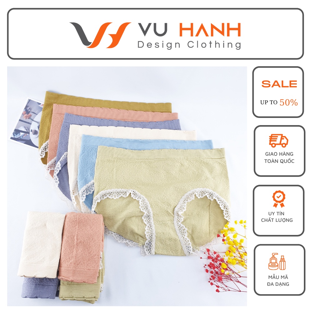Quần Chip Nữ Cao Cấp Viền Ren Nhăn  | Shop Vũ Hạnh