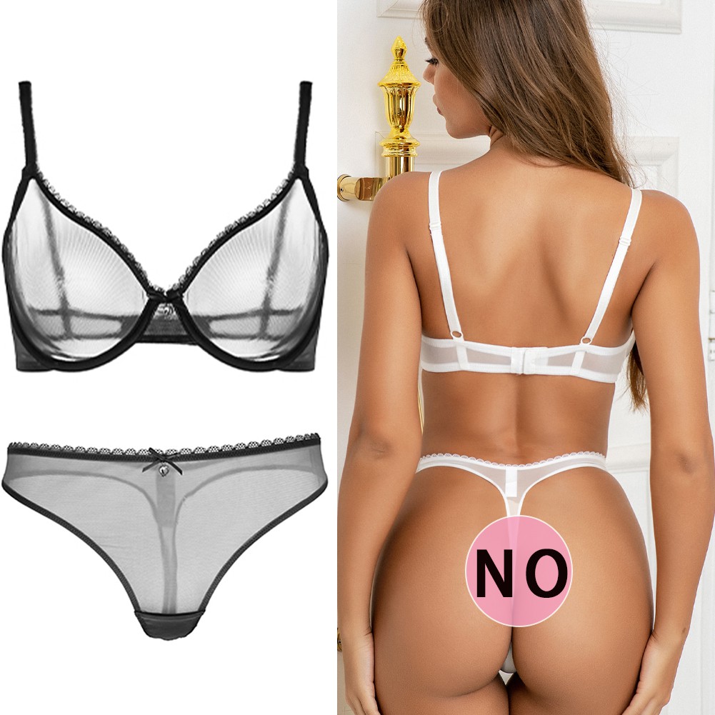 Set đồ lót bikini VARSBABY hai mảnh siêu mỏng size lớn tùy chọn thời trang quyến rũ dành cho nữ