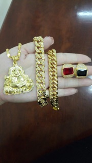 Lắc nam dát vàng 18k